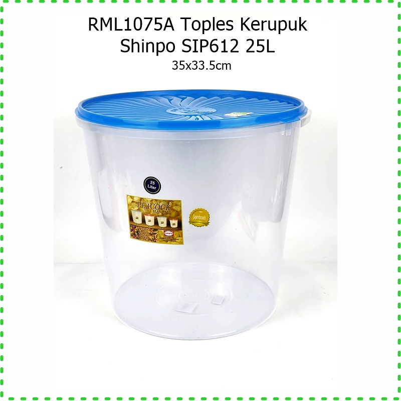 RML1075A Toples Kerupuk Peacook Shinpo SIP612 25L