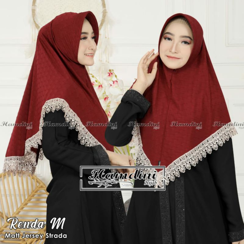 Hijab Bergo Renda Hamdini