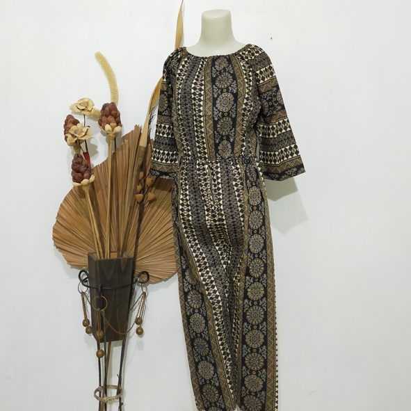 JAMSUIT SABRINA PANJANG TANGAN PANJANG (pilih motif)