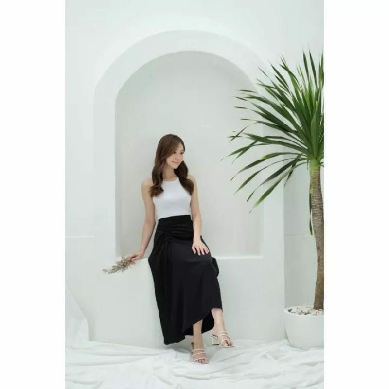 Tamara Skirt - Rok Serut Casual Korean