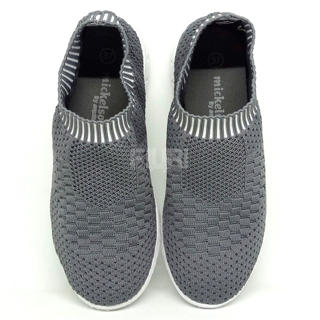 ARDILES Original - Mickelson MYTHA 33-40 Grey - Sepatu Olahraga Wanita - Sepatu Sneakers Knit Rajut Wanita