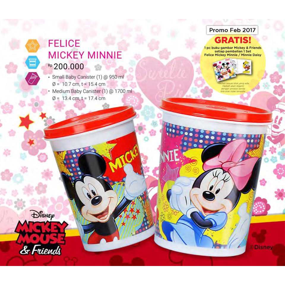 ecer felice mickey minnie moorlife toples cocok untuk susuee