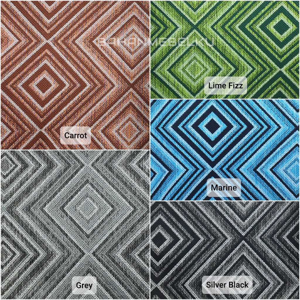 KAIN CORAK - POP - CORAK DIAMOND SEGIEMPAT KOTAK - INTERIOR SOFA KURSI MEBEL FURNITURE
