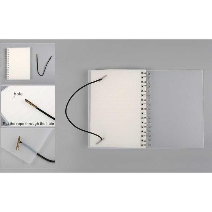 

Buku Tulis Catatan Pocket Binder Notebook Agenda Planer Polos A6