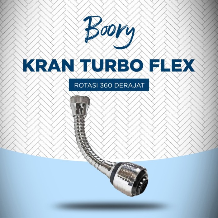 Kran Turbo Flex 360 Flexible Faucet Sprayer Keran Wastafel