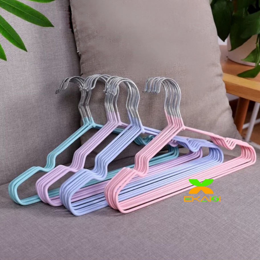 Ekaisi Hanger baju gantungan baju  anti karat hanger pakaian dewasa hanger stainless