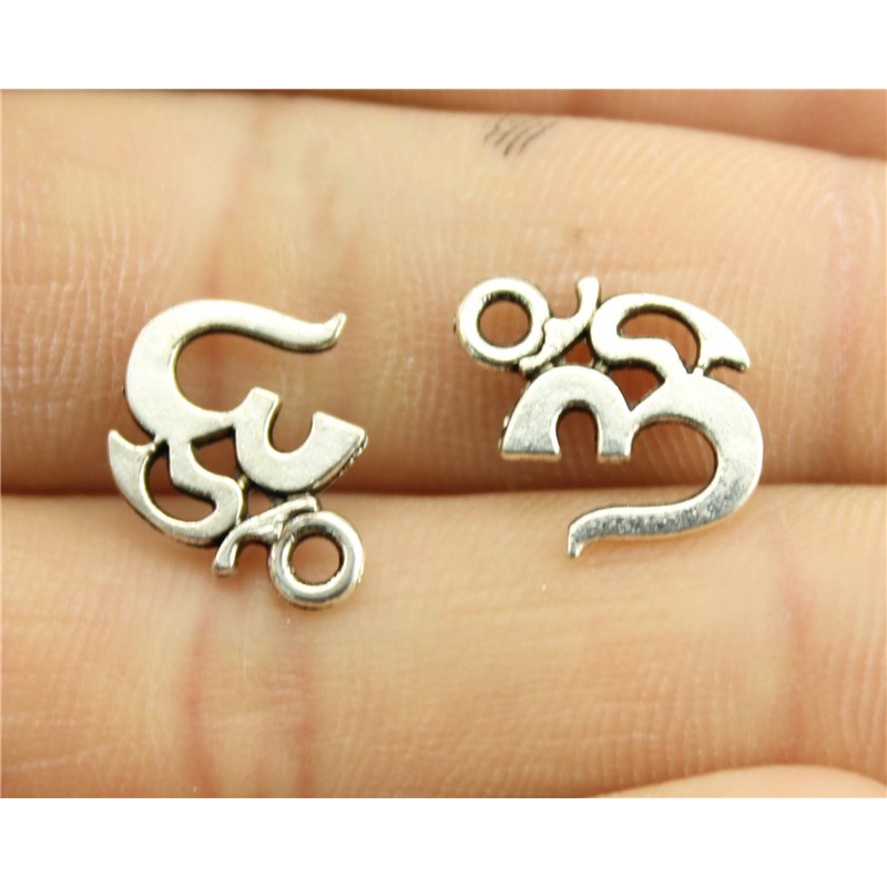 Charms Liontin Om Silver 15 X 12Mm