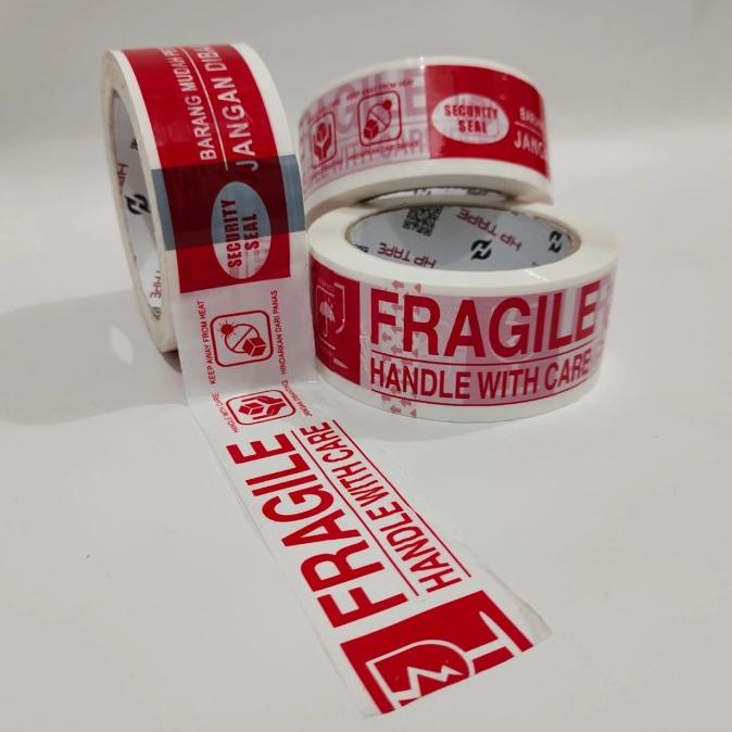 

HUSUS GOJEK/GRAB 1DUS FRAGILE MERAH JANGAN DIBANTING 45 MM X 100 METER ---Termurah---