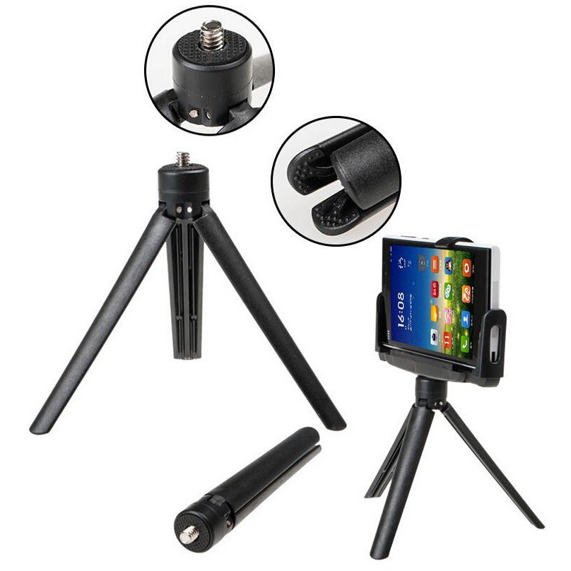 Universal Mini Tripod Stand - Black