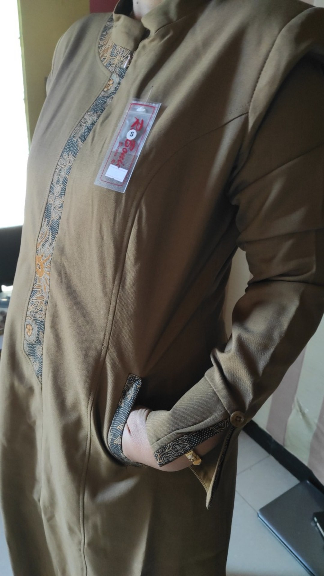 Gamis Pemda Tua Lis Batik/gamis Pns/gamis Guru/gamis Kheki