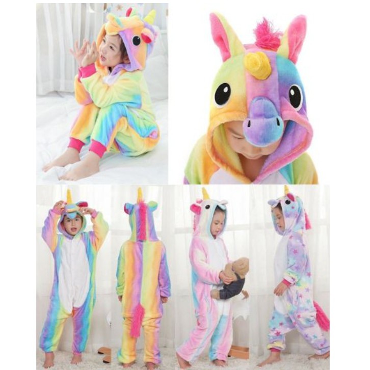 BAJU KOSTUM ONESIE PIYAMA ANAK KID UNICORN 1 NEW!