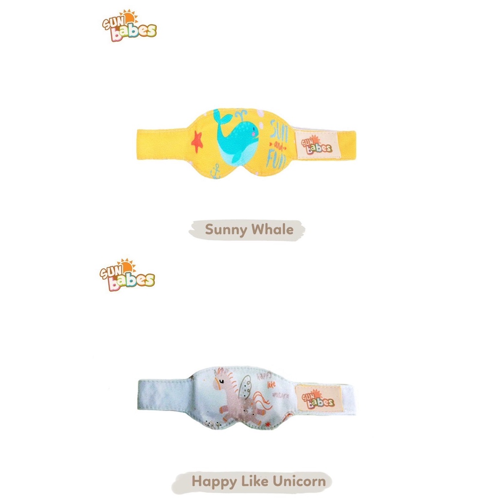 Sun babes Baby Eye Mask / Kacamata jemur / penutup mata bayi / sunbabes