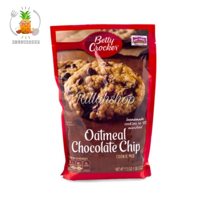 

Betty Crocker Tepung Kukis Oatmeal Chocolate Chip (496g)