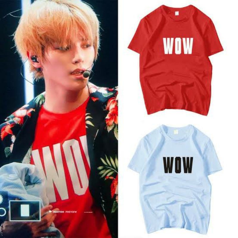 Kaos Tshirt Kpop NCT taeyong WOW