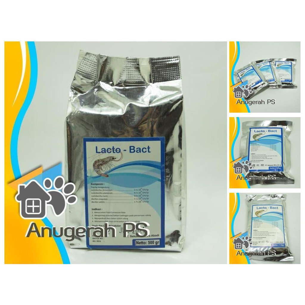 

probiotik ikan dan udang lactobacillus lactobac 500 gram