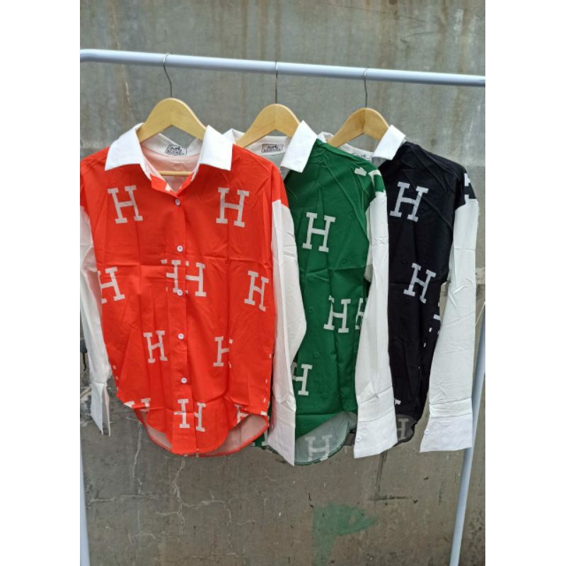 

Kemeja tag Hmes B025 branded tag