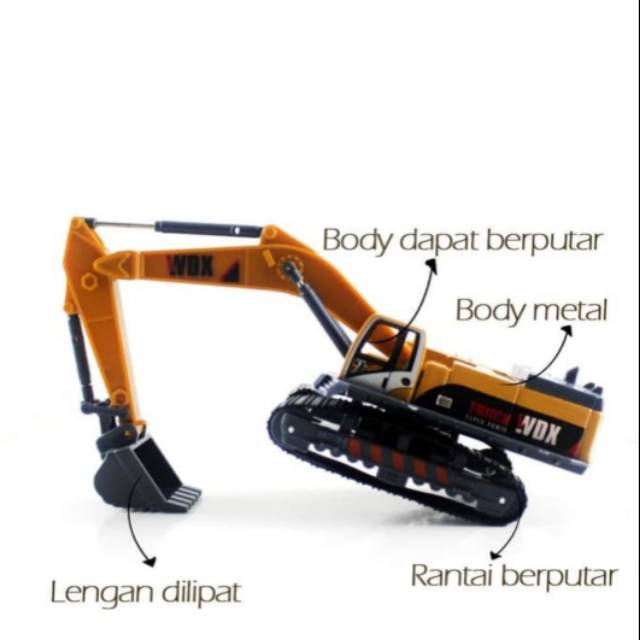 Diecast truck Alat Berat Excavator Metal