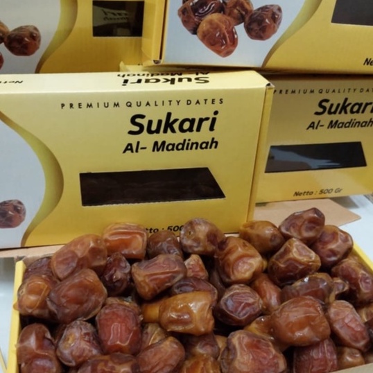 kurma sukari al qassim/al madinah kurma raja isi 500gr (kemasan dus)