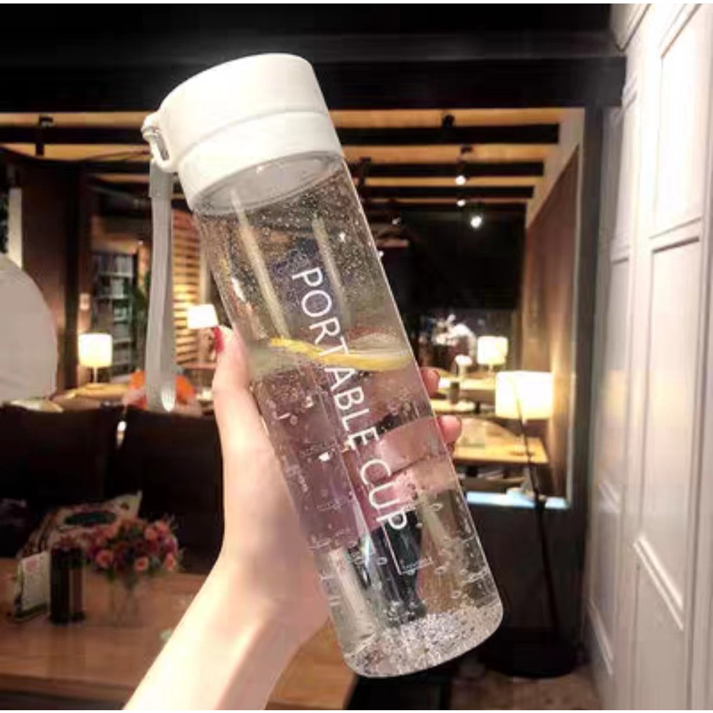 FREE BUBLE WRAP - Botol minuman 600 ML Portable Cup import - Botol minum murah High Quality