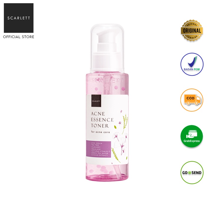 Scarlett Whitening Acne Essence Toner - Essence Toner Scarlett Acne