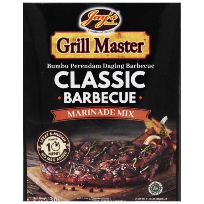 

jays grill master clasic BBQ bumbu marinate steak