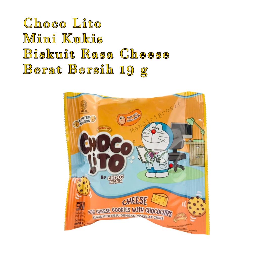 Mini Kukis keju *Choco Lito * Biskuit rasa keju * 19g