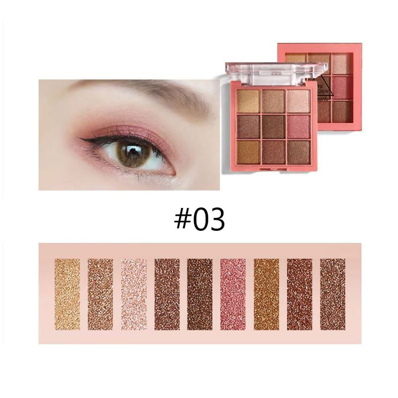 3048 Nude Matte Korean Eyeshadow Palette 9 Warna Matte Eyeshadow Smokey Eyeshadow Pigmented Termurah