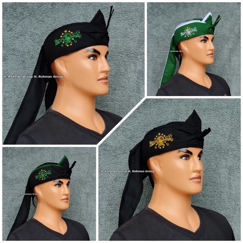 Grosir Aneka Iket Blangkon Udeng Bordir NU Baru Peci NU Bordir Kujang Macan Siliwangi Iket Sunda