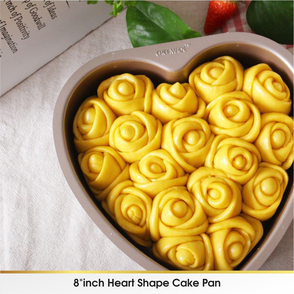 CHEFMADE Loyang Cetakan Kue Bentuk Love Hati Heart Shape Anti Lengket Non Stick Premium