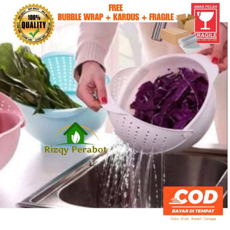 BASKOM CUCI SAYUR / SARINGAN PLASTIK