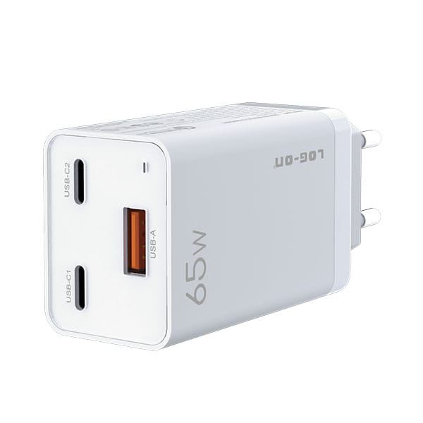 MINIGO LOG-ONN SUPER QUICK CHARGER 65W GAN LO-CPD500 TEKNOLOGI GAN FAST CHARGER VOOC OPPO