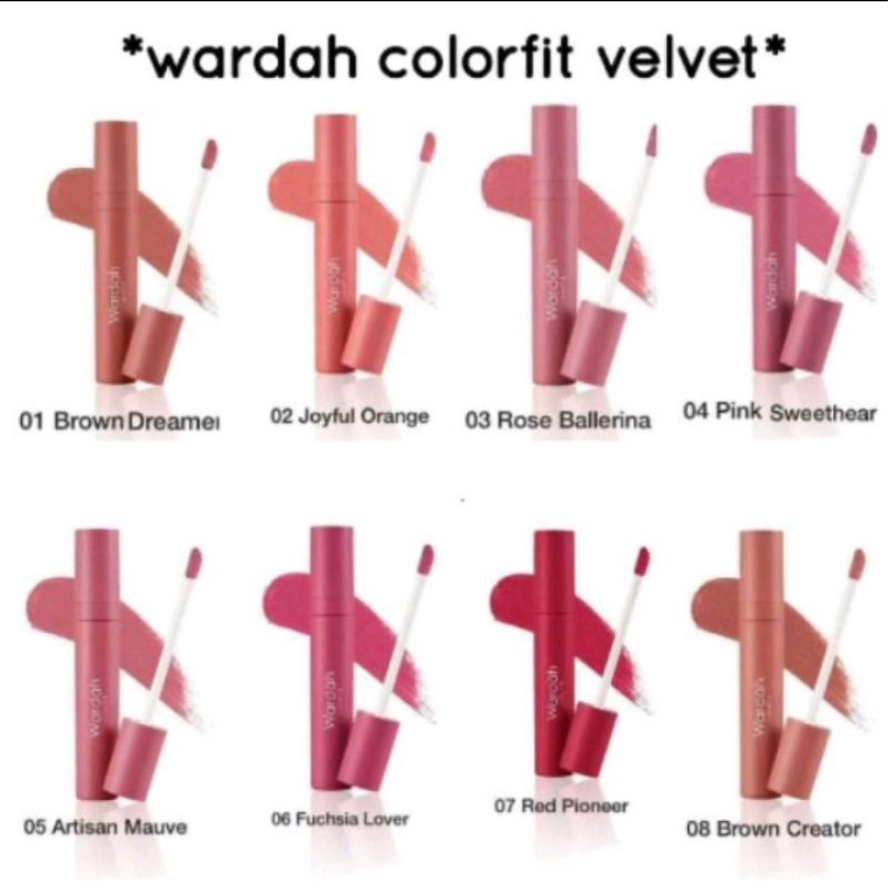 WARDAH COLORFIT VELVET MATTE LIPSTIK MOUSSE