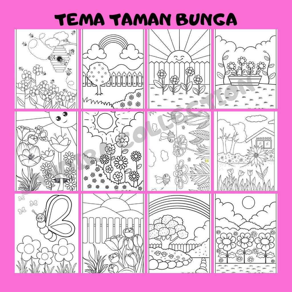 

SANDIRA - GAMBAR MEWARNAI LEMBAR MEWARNAI ANAK SERIES TAMAN