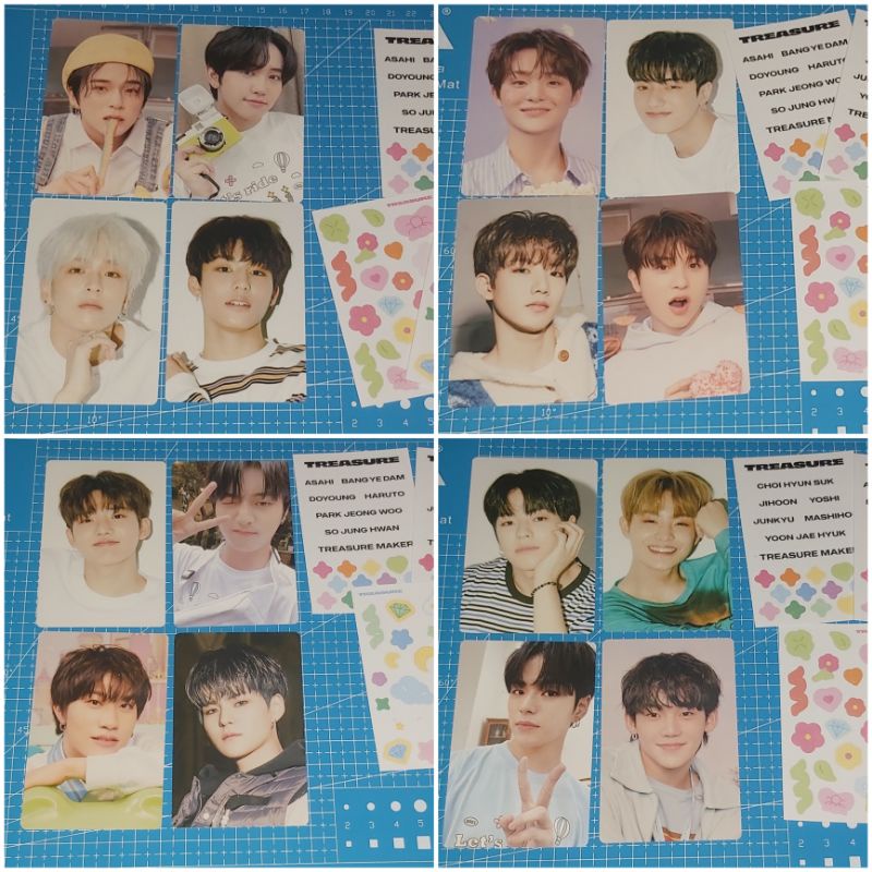 [READY] PC PHOTOCARD TREASURE MD POP UP JIKJIN SET UNSEALED ASAHI YUPI PERMEN HARUTO JAEHYUK MASHIHO