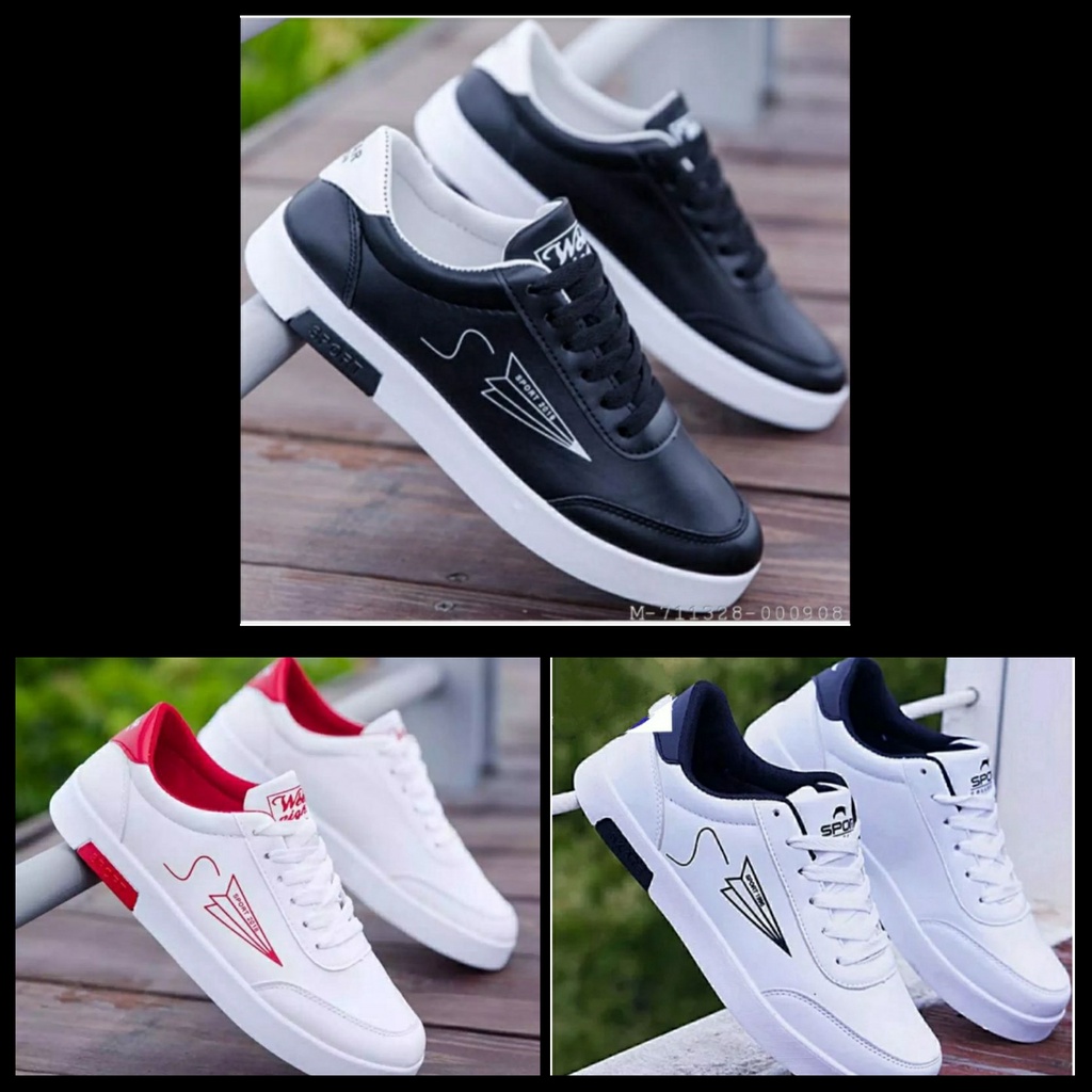 Sepatu Sneakers Fashion Sport Korea Pria Wanita Dewasa/ Sepatu Kets Kasual Panah Cowok Cewek/ Sepatu