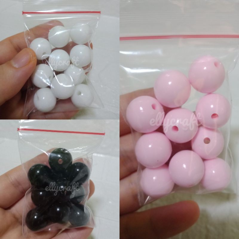 10pc Manik Mote susu 14mm