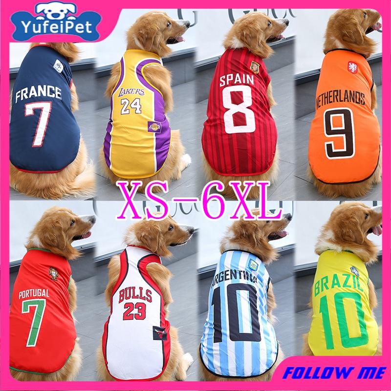 Pakaian Rompi Anjing Peliharaan Ukuran XS-6XL Untuk Musim Semi Dan Panas