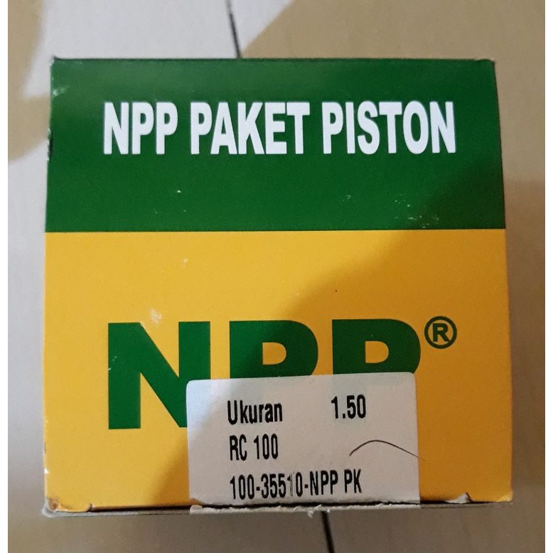 PAKET PISTON KOMPLIT SUZUKI RC100 / TORNADO GX OVERSIZE 150 PISTON KIT SEHER RC 100 OS 1.50 NPP