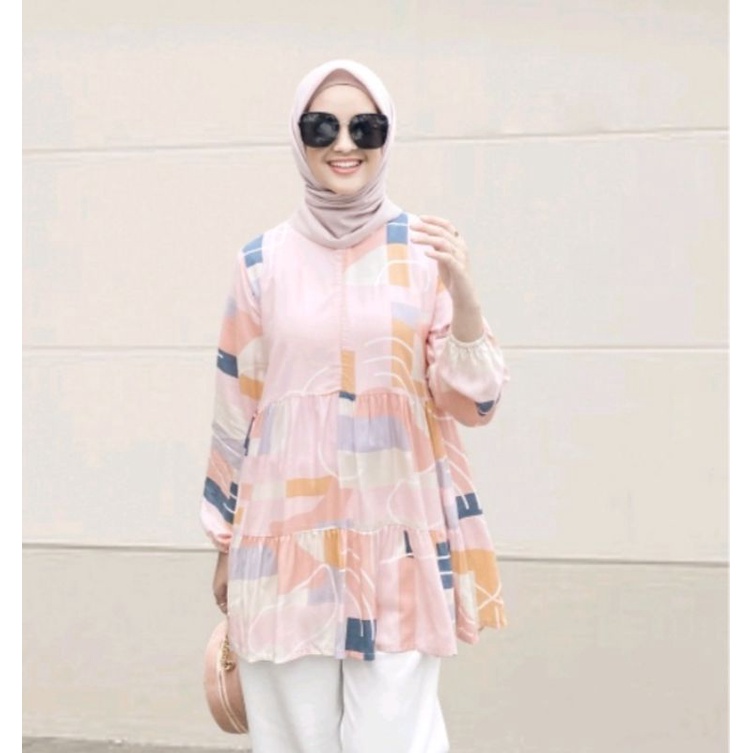 Jenna blouse Vanilla Hijab