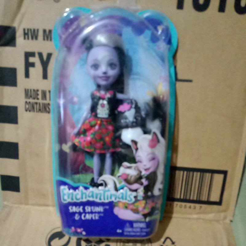 Mattel Enchantimals Sage Skunk & Caper - Boneka Barbie