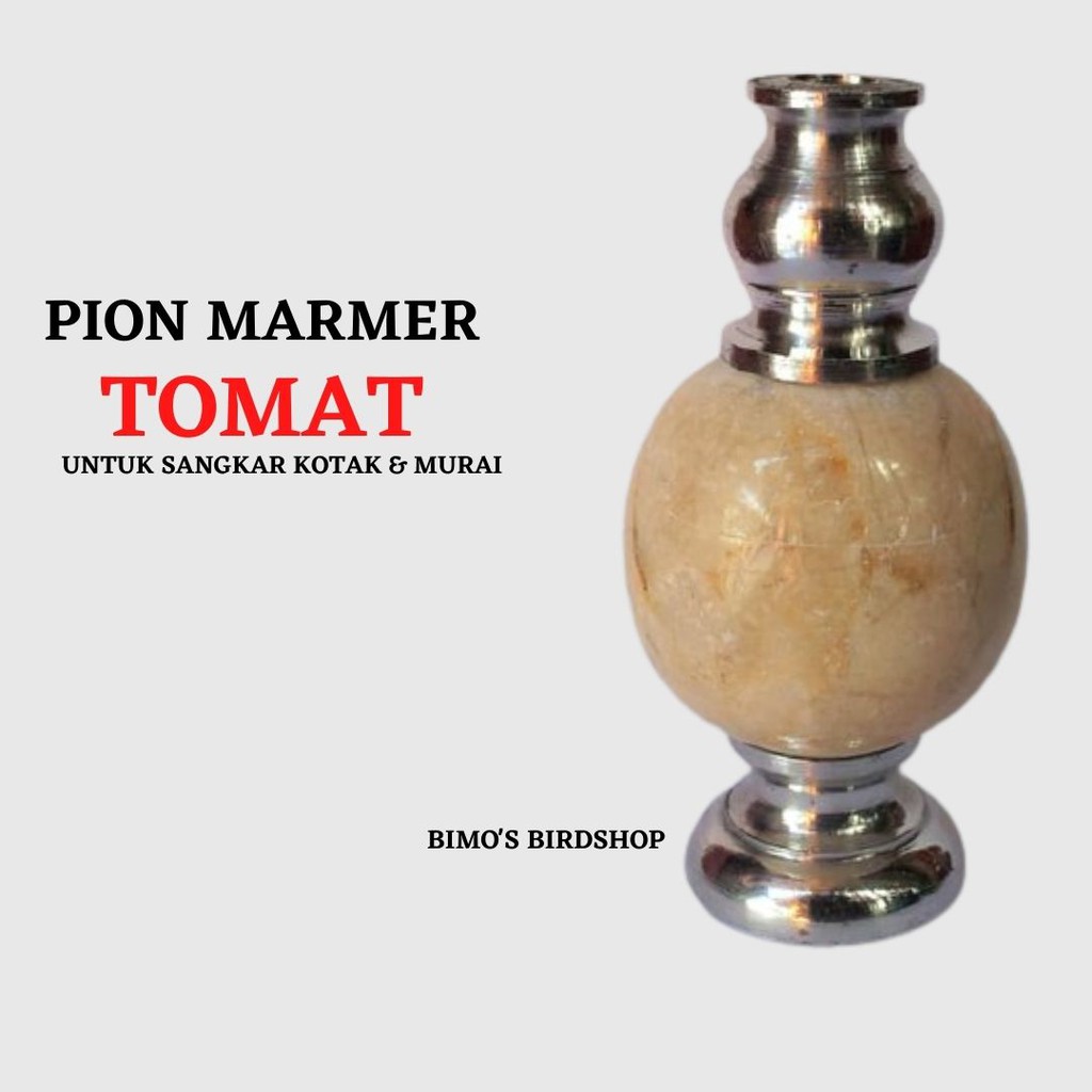 PION SANGKAR BURUNG PLECI LOVEBIRD MURAI KOTAK MARMER  MAHKOTA SANGKAR PION MARMER