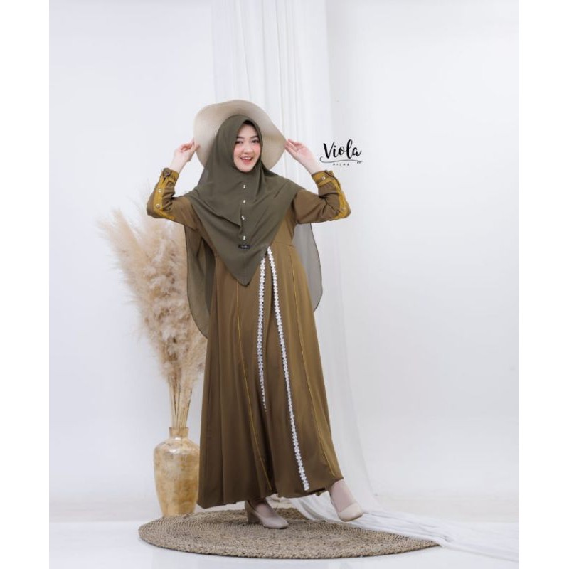 Raysa set syar'i original viola hijab / gamis viola hijab / gamis set hijab