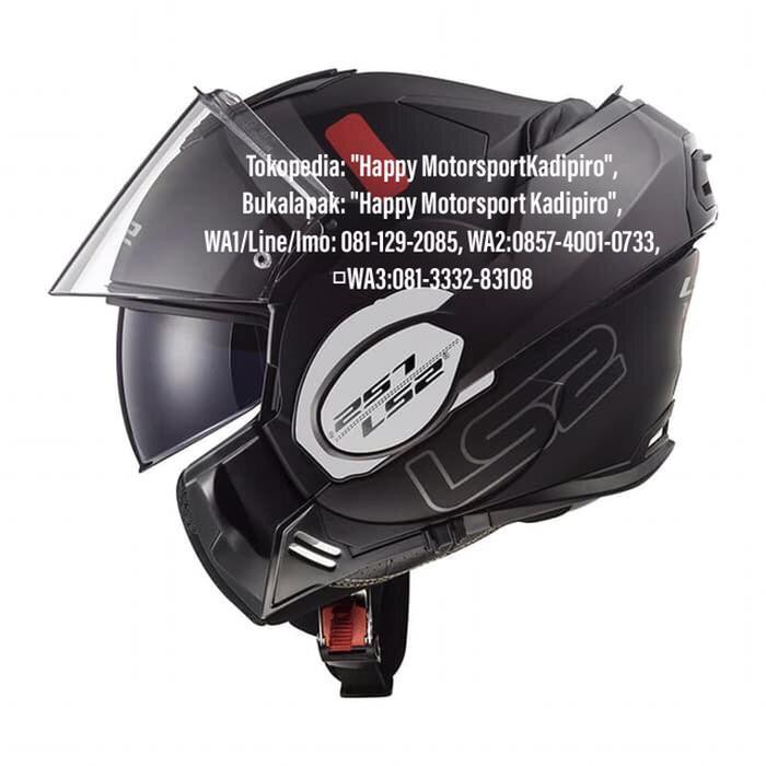 HELM MODULAR LS2 ORIGINAL FRANCE FF399 VALIANT PROX MATT BLACKTITANIUM