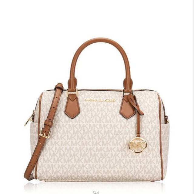 Michael Kors Mk Bedford Large Duffle Vanilla