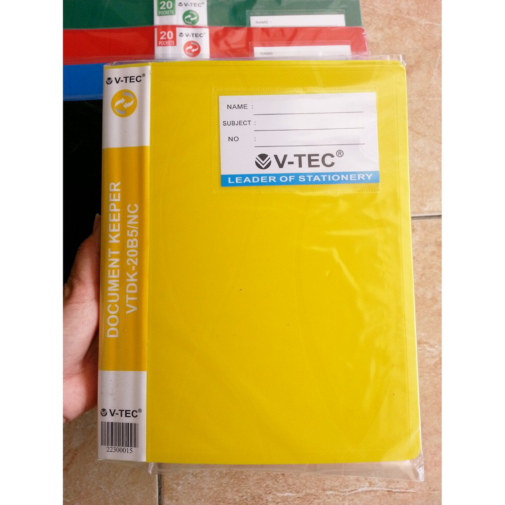 Clear Holder A5 / B5 - Document Keeper VTec A5 Isi 20