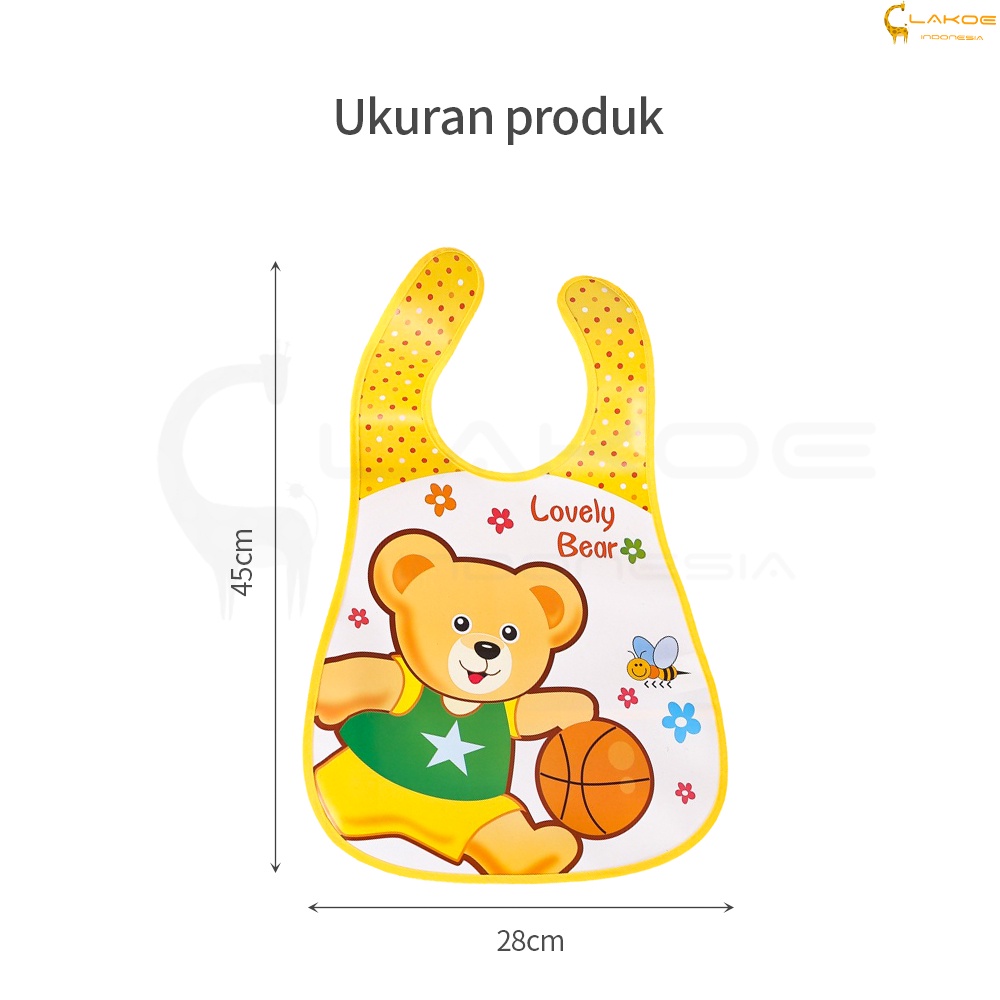 LAKOE Slabber bayi Eva/baby bibs/ Celemek EVA Bayi