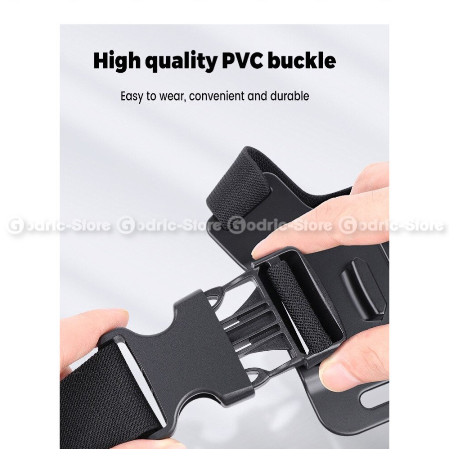 Chest Strap HP Set Handphone Body Mount Belt Holder Clip Dada untuk Vlog