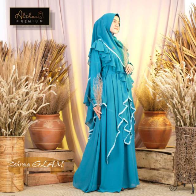 Setelan Syar'i Zehraa Glam by Alzhea Premium