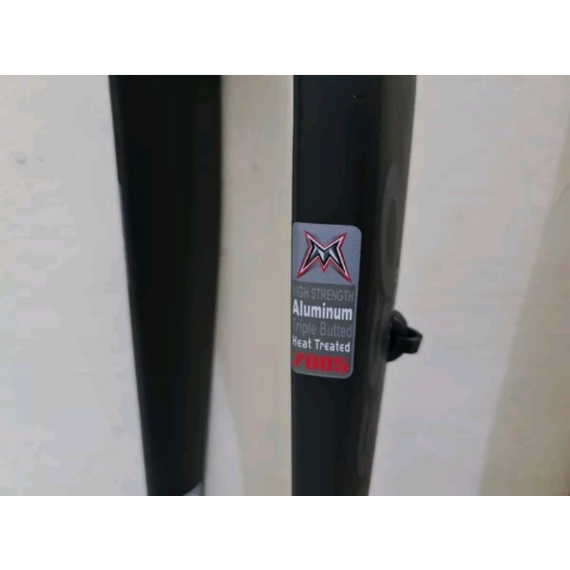 Fork Rigid Mosso M5 Black Red black grey Hitam Merah hitam abu abu Alloy Alumunium Garpu MTB Sepeda