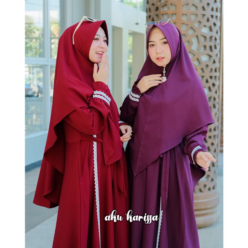 Lanika Syari set ORI AKU KARISSA // Gamis Set Aku Karissa